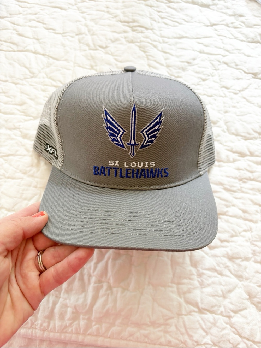 St. Louis Battlehawks Gray Trucker Hat